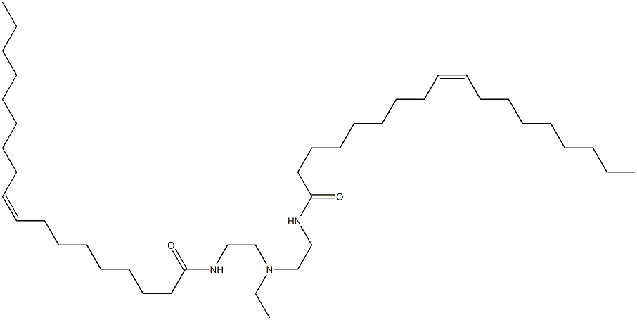 N,N'-(Ethylimino)bis(2,1-ethanediyl)bis[(Z)-9-octadecenamide] Struktur