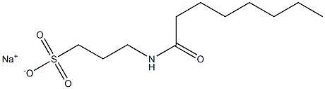 3-Capryloylamino-1-propanesulfonic acid sodium salt Struktur