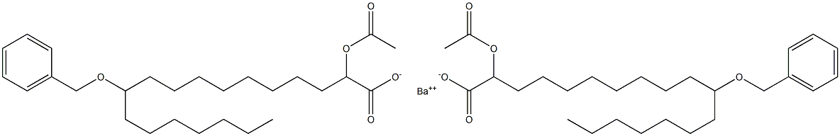 Bis(11-benzyloxy-2-acetyloxystearic acid)barium salt Struktur