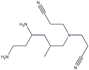 3,3'-[N-(4,6-Diamino-2-methylhexyl)imino]dipropiononitrile Struktur