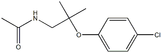 N-[2-(p-Chlorophenyloxy)-2-methylpropyl]acetamide Struktur