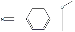 4-(1-Methyl-1-methoxyethyl)benzonitrile Struktur