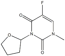 1-Methyl-3-(tetrahydrofuran-2-yl)-5-fluorouracil Struktur