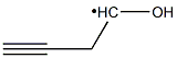 1-Hydroxy-3-butyn-1-ylradical Struktur