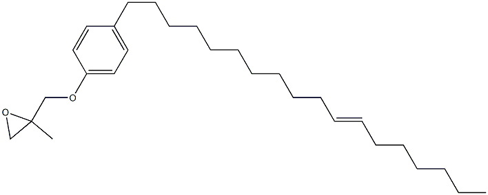 4-(11-Octadecenyl)phenyl 2-methylglycidyl ether Struktur