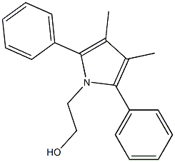 3,4-Dimethyl-2,5-diphenyl-1H-pyrrole-1-ethanol Struktur