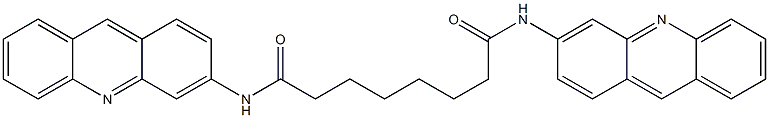 N,N'-Bis(acridin-3-yl)octanediamide Struktur