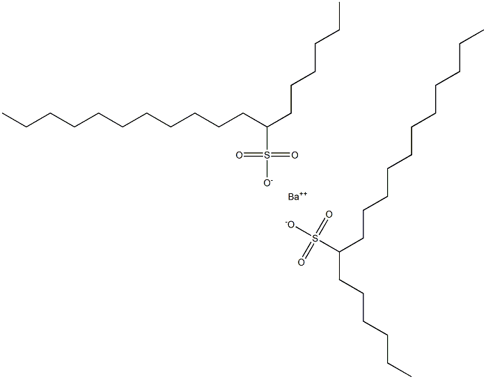 Bis(octadecane-7-sulfonic acid)barium salt Struktur