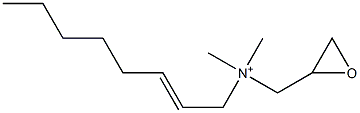 N,N-Dimethyl-N-(2-octenyl)-2-oxiranemethanaminium Struktur