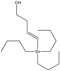 (E)-4-(Tributylstannyl)-3-butene-1-ol Struktur