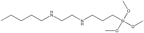 3-(Trimethoxysilyl)-N-[2-(pentylamino)ethyl]propan-1-amine Struktur