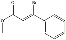 (Z)-3-Bromo-3-phenylacrylic acid methyl ester Struktur