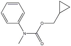 N-Methyl-N-phenylcarbamic acid cyclopropylmethyl ester Struktur