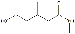 5-Hydroxy-3,N-dimethylpentanamide Struktur