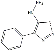 5-Hydrazino-4-phenyl-1,2,3-thiadiazole Struktur