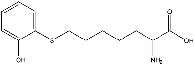 2-Amino-7-(2-hydroxyphenylthio)heptanoic acid Struktur