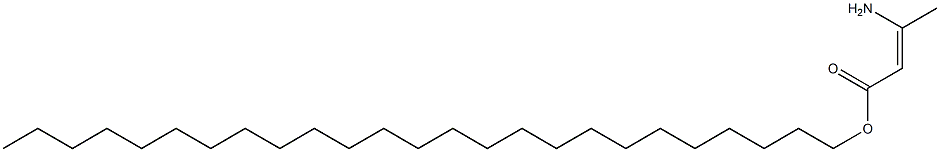 (Z)-3-Amino-2-butenoic acid pentacosyl ester Struktur