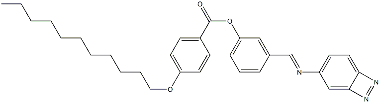 4-(Undecyloxy)benzoic acid 3-[(azobenzen-4-yl)iminomethyl]phenyl ester Struktur