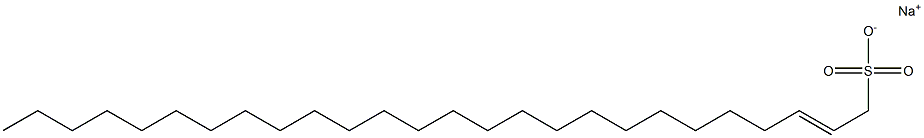 2-Hexacosene-1-sulfonic acid sodium salt Struktur