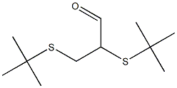 2,3-Di(tert-butylthio)propionaldehyde Struktur