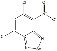 4-Nitro-5,7-dichloro-2,1,3-benzoselenadiazole Struktur