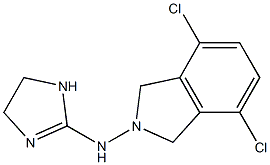 4,7-Dichloro-2-[(2-imidazolin-2-yl)amino]isoindoline Struktur