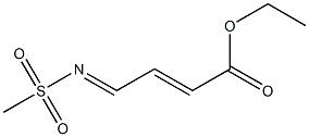 (2E)-4-(Methylsulfonylimino)-2-butenoic acid ethyl ester Struktur