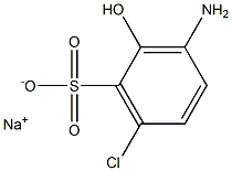 3-Amino-6-chloro-2-hydroxybenzenesulfonic acid sodium salt Struktur