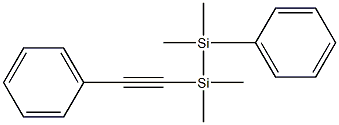 1-(Phenylethynyl)-2-phenyl-1,1,2,2-tetramethyldisilane Struktur