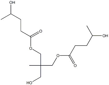 Bis(4-hydroxyvaleric acid)2-(hydroxymethyl)-2-methyl-1,3-propanediyl ester Struktur