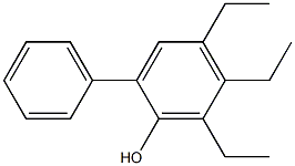 4,5,6-Triethyl-2-phenylphenol Struktur