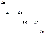 Iron pentazinc Struktur