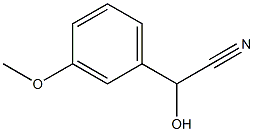 (+)-m-Methoxy-D-mandelonitrile Struktur