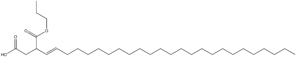 3-(1-Pentacosenyl)succinic acid 1-hydrogen 4-propyl ester Struktur