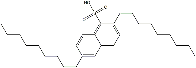 2,6-Dinonyl-1-naphthalenesulfonic acid Struktur