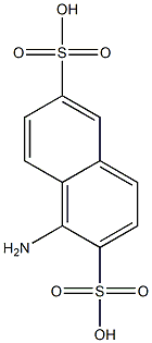 1-Amino-2,6-naphthalenedisulfonic acid Struktur