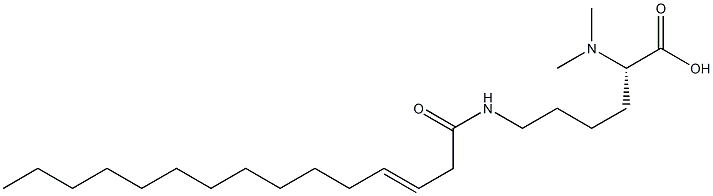 N6-(3-Pentadecenoyl)-N2,N2-dimethyllysine Struktur