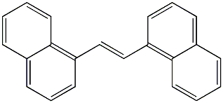 (E)-1,2-Bis(1-naphtyl)ethene Struktur