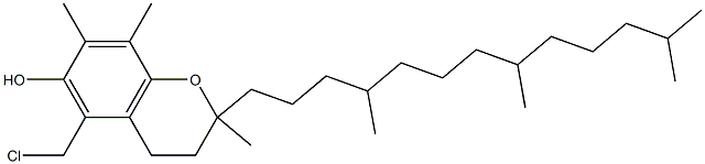 5-Chloromethyl-2,7,8-trimethyl-2-(4,8,12-trimethyltridecyl)chroman-6-ol Struktur