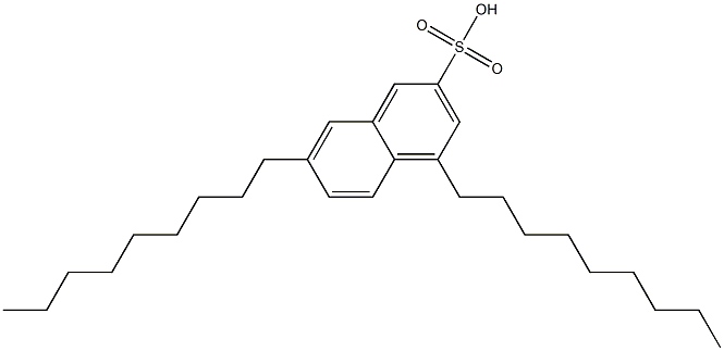 4,7-Dinonyl-2-naphthalenesulfonic acid Struktur