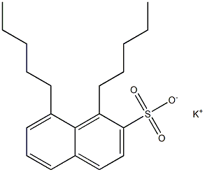 1,8-Dipentyl-2-naphthalenesulfonic acid potassium salt Struktur