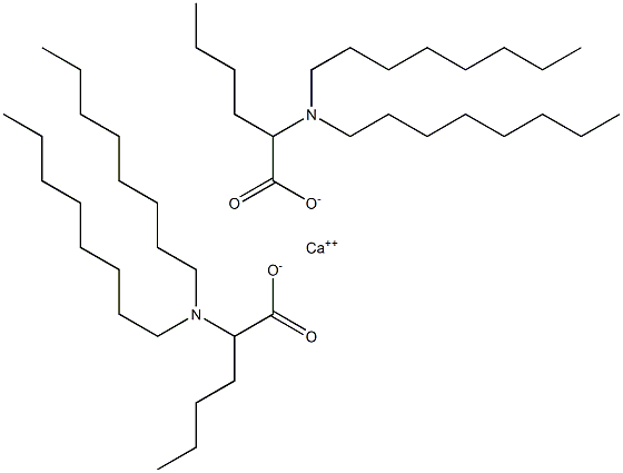 Bis[2-(dioctylamino)hexanoic acid]calcium salt Struktur