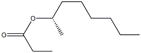 (+)-Propionic acid (S)-1-methylheptyl ester Struktur