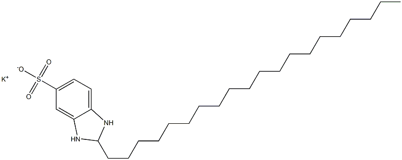 2,3-Dihydro-2-icosyl-1H-benzimidazole-5-sulfonic acid potassium salt Struktur