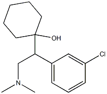 1-[1-(3-Chlorophenyl)-2-dimethylaminoethyl]cyclohexanol Struktur