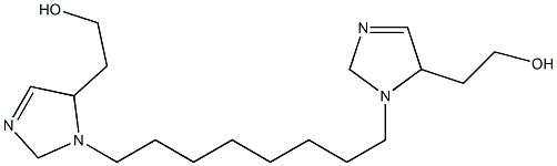 2,2'-(1,8-Octanediyl)bis(3-imidazoline-5,1-diyl)bisethanol Struktur