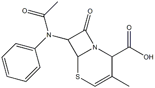 3-Methyl-8-oxo-7-phenylacetylamino-5-thia-1-azabicyclo[4.2.0]oct-3-ene-2-carboxylic acid Struktur