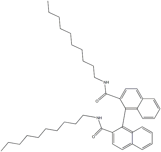 N,N'-Didecyl[1,1'-binaphthalene]-2,2'-dicarboxamide Struktur