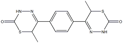 5,5'-(1,4-Phenylene)bis(3,6-dihydro-6-methyl-2H-1,3,4-thiadiazin-2-one) Struktur