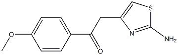 2-Amino-4-[(4-methoxyphenyl)carbonylmethyl]thiazole Struktur